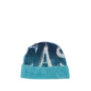 Casablanca Blå Gradient Mohair Beanie Blue, Unisex