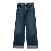 Agolde Palazzo Style Jeans Blue, Dam