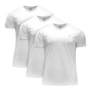 Diesel Herr T-shirts 3-pack Vit V-ringad White, Herr