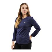 Emporio Armani EA7 Navy Longsleeve Shirt Blue, Dam