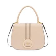 Pollini Beige Syntetisk Axelväska med Tubulärt Handtag Beige, Dam