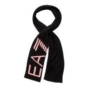 Emporio Armani EA7 Rosa Logoscarf Svart/Rosa Black, Dam