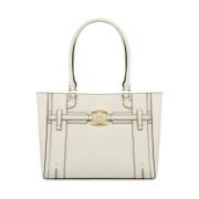 Pollini Geometrisk Toteväska Elfenben Syntetisk Beige, Dam