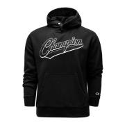 Champion Herrhoodie med broderad logotyp Black, Herr