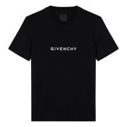 Givenchy Kortärmad rund hals T-shirt Black, Herr