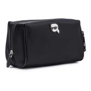 Karl Lagerfeld Elegant Kosmetisk Väska 230W3218.Dd-999 Black, Dam