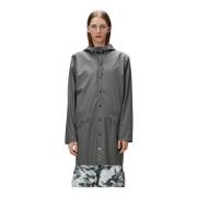 Rains Grå Regnjacka Unisex Gray, Dam