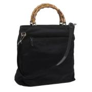 Gucci Vintage Pre-owned Nylon gucci-vskor Black, Dam