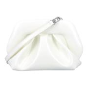 THEMOIRè Vegan Fabric Clutch Handväska Shell White, Dam