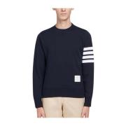 Thom Browne Klassisk Sweatshirt med Ingenjör Blue, Herr