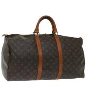 Louis Vuitton Vintage Pre-owned Canvas handvskor Brown, Dam