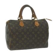 Louis Vuitton Vintage Pre-owned Canvas handvskor Brown, Dam