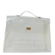 Hermès Vintage Pre-owned Vinyl handvskor White, Dam