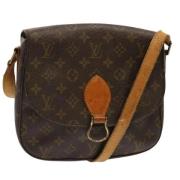 Louis Vuitton Vintage Pre-owned Canvas axelremsvskor Brown, Dam