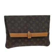 Louis Vuitton Vintage Pre-owned Canvas kuvertvskor Brown, Dam