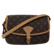 Louis Vuitton Vintage Pre-owned Canvas axelremsvskor Brown, Dam