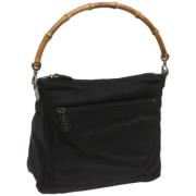 Gucci Vintage Pre-owned Nylon handvskor Black, Dam