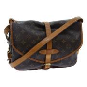 Louis Vuitton Vintage Pre-owned Canvas louis-vuitton-vskor Brown, Dam