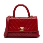 Chanel Vintage Pre-owned Laeder chanel-vskor Red, Dam