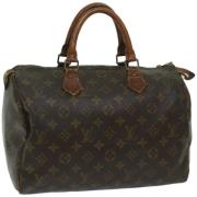 Louis Vuitton Vintage Pre-owned Canvas handvskor Brown, Dam