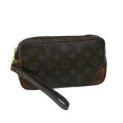 Louis Vuitton Vintage Pre-owned Canvas kuvertvskor Brown, Dam