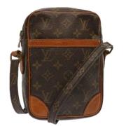 Louis Vuitton Vintage Pre-owned Canvas axelremsvskor Brown, Dam