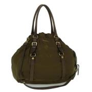 Prada Vintage Pre-owned Nylon totevskor Brown, Dam