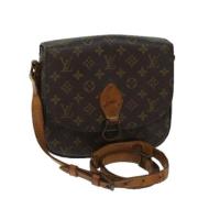 Louis Vuitton Vintage Pre-owned Canvas axelremsvskor Brown, Dam