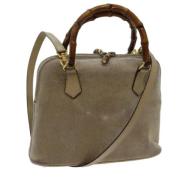 Gucci Vintage Pre-owned Mocka handvskor Beige, Dam