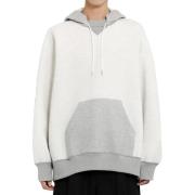 Sacai Grå Jersey Hoodie med Känguruficka Gray, Herr