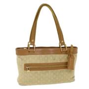 Louis Vuitton Vintage Pre-owned Canvas handvskor Beige, Dam