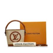 Louis Vuitton Vintage Pre-owned Raffia handvskor Brown, Dam