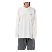 Y-3 Reflekterande Logotyp T-shirt Vit White, Dam