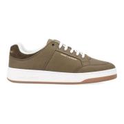 Saint Laurent Military Green Canvas Sneakers Sl61 Green, Herr