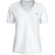 Calvin Klein Vita T-shirts och Polos Klassisk Passform White, Dam