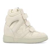 Isabel Marant Vita High Top Sneakers med Dold Kilklack White, Dam