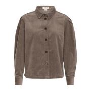 Soaked in Luxury Elegant Skjortblus Morel Brown, Dam