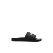 Palm Angels Slides med logotyp Black, Herr