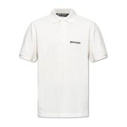 Palm Angels Polo med broderat logotyp White, Herr