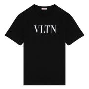 Valentino Garavani Kortärmad Crew Neck T-shirt Black, Herr