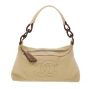 Chanel Vintage Pre-owned Laeder chanel-vskor Beige, Dam