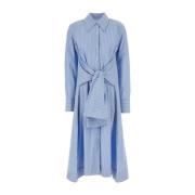 Jil Sander Poplin Skjortklänning Blue, Dam