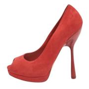 Alexander McQueen Pre-owned Pre-owned Mocka klackskor Red, Dam