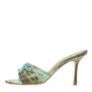 Jimmy Choo Pre-owned Pre-owned Tyg sandaler Green, Dam