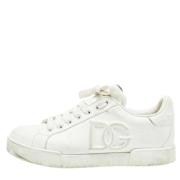 Dolce & Gabbana Pre-owned Pre-owned Laeder sneakers White, Dam