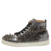 Christian Louboutin Pre-owned Pre-owned Laeder sneakers Gray, Dam