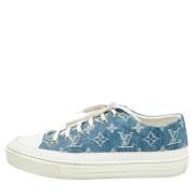 Louis Vuitton Vintage Pre-owned Denim sneakers Blue, Dam