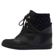 Louis Vuitton Vintage Pre-owned Laeder sneakers Black, Dam