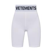 Vetements Logo shorts White, Dam