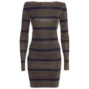 Balmain Pre-owned Pre-owned Tyg klnningar Brown, Dam